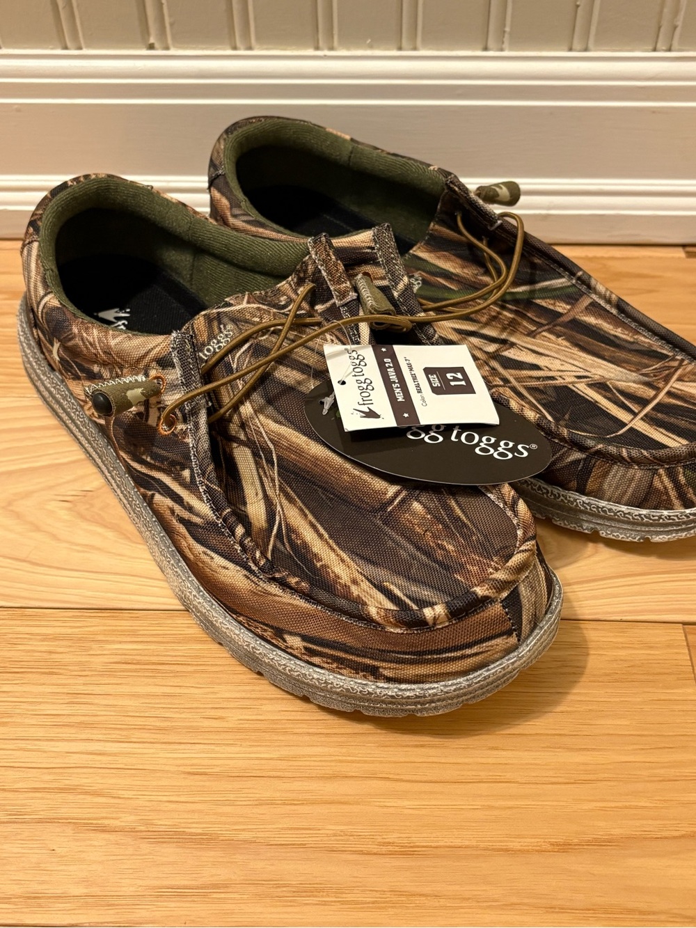 Frogg Toggs Men's Java 2.0 Lace-Up Shoe Size 12 MENS Mossy Oak Camo Comfort